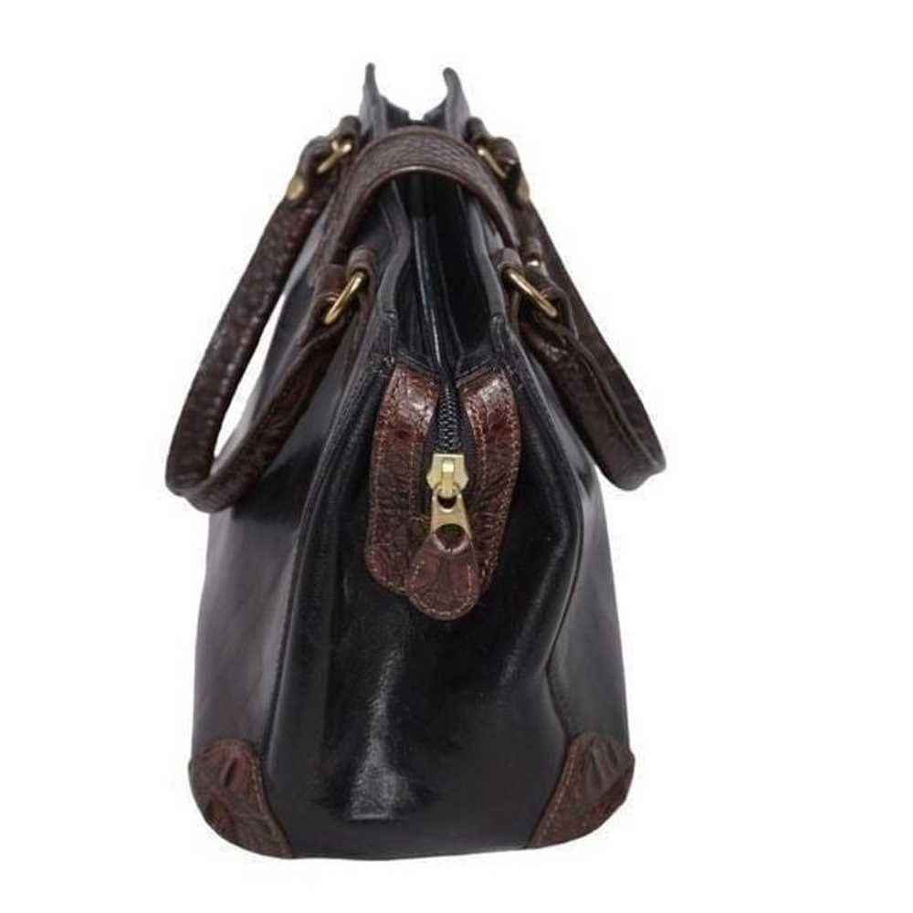 Brahmin Vintage Black and Brown Vintage Handbag - image 8