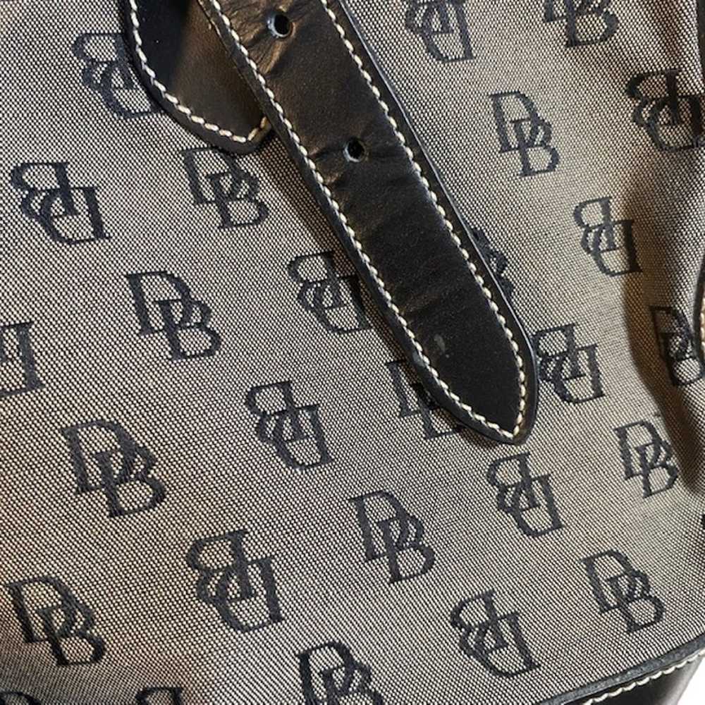 Dooney & Bourke Gray Logo Canvas Tote Bag Women V… - image 11