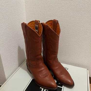 Brown Leather Western Boots F - image 1