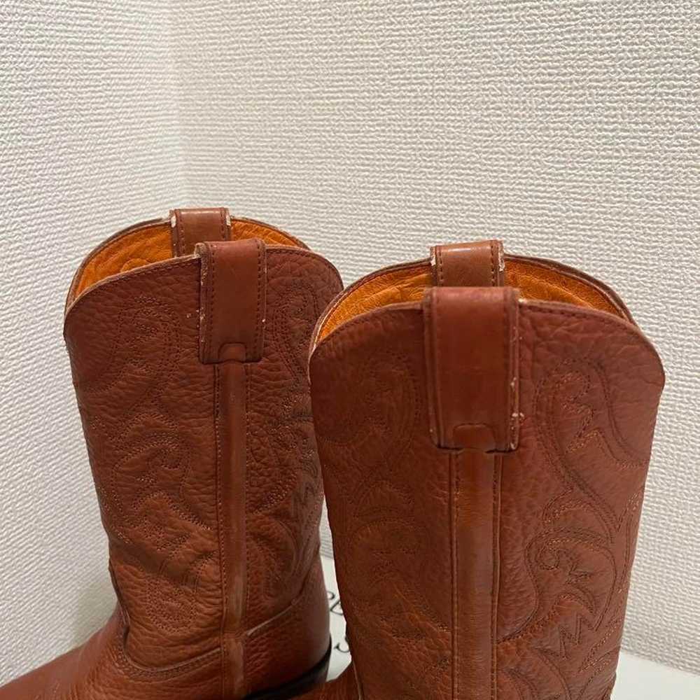 Brown Leather Western Boots F - image 5