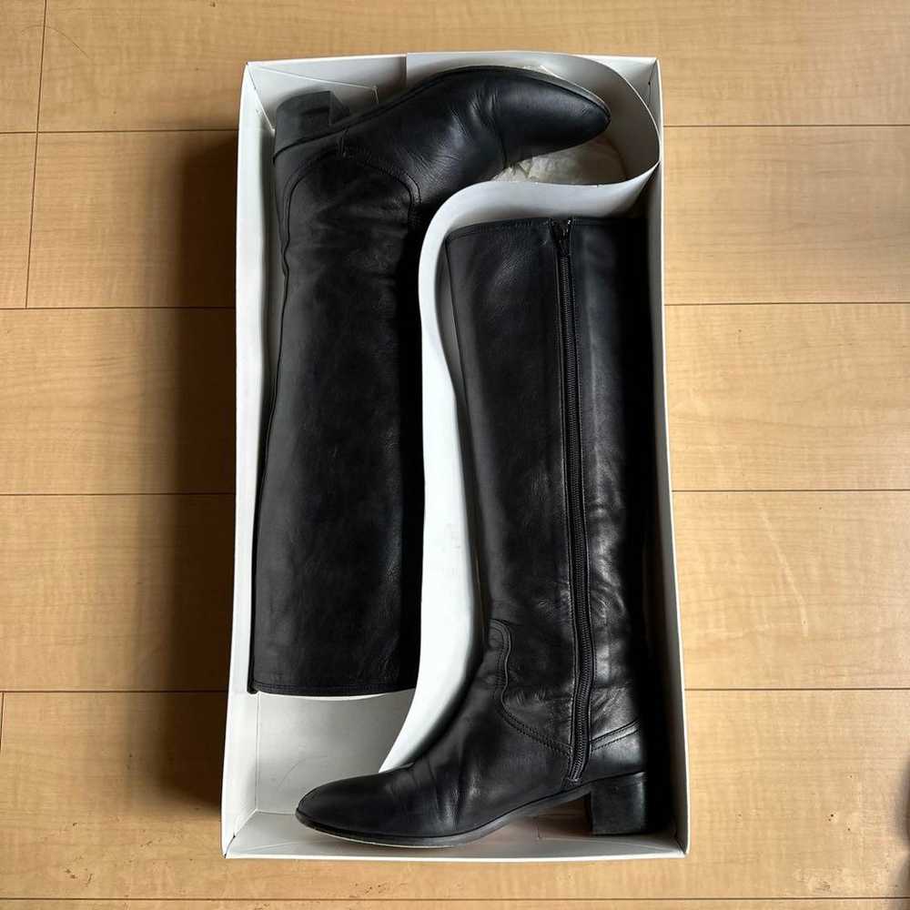 Price reduced ◎ LANVIN Black Leather Long Boots - image 1