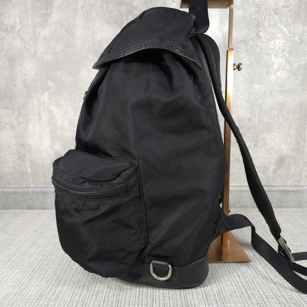 Good condition PRADA V164 backpack triangular log… - image 2