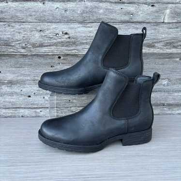 Born Cove Black Leather Waterproof Chelsea Ankle B