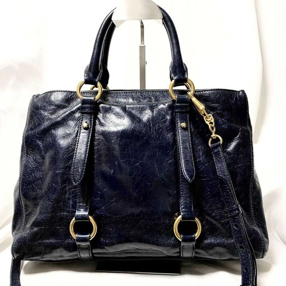 Miu Miu A4◎ Shoulder Bag 2-way Dark Navy - image 2