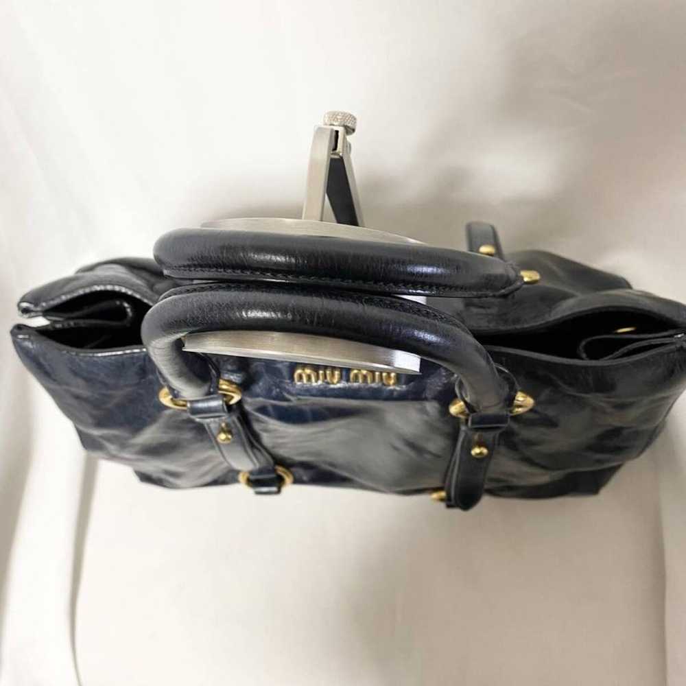 Miu Miu A4◎ Shoulder Bag 2-way Dark Navy - image 7