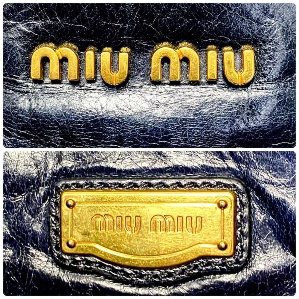 Miu Miu A4◎ Shoulder Bag 2-way Dark Navy - image 9