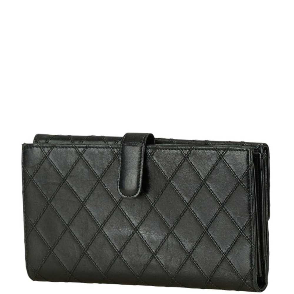 Chanel CHANEL Bicolor Coco Mark Long Wallet Black… - image 2