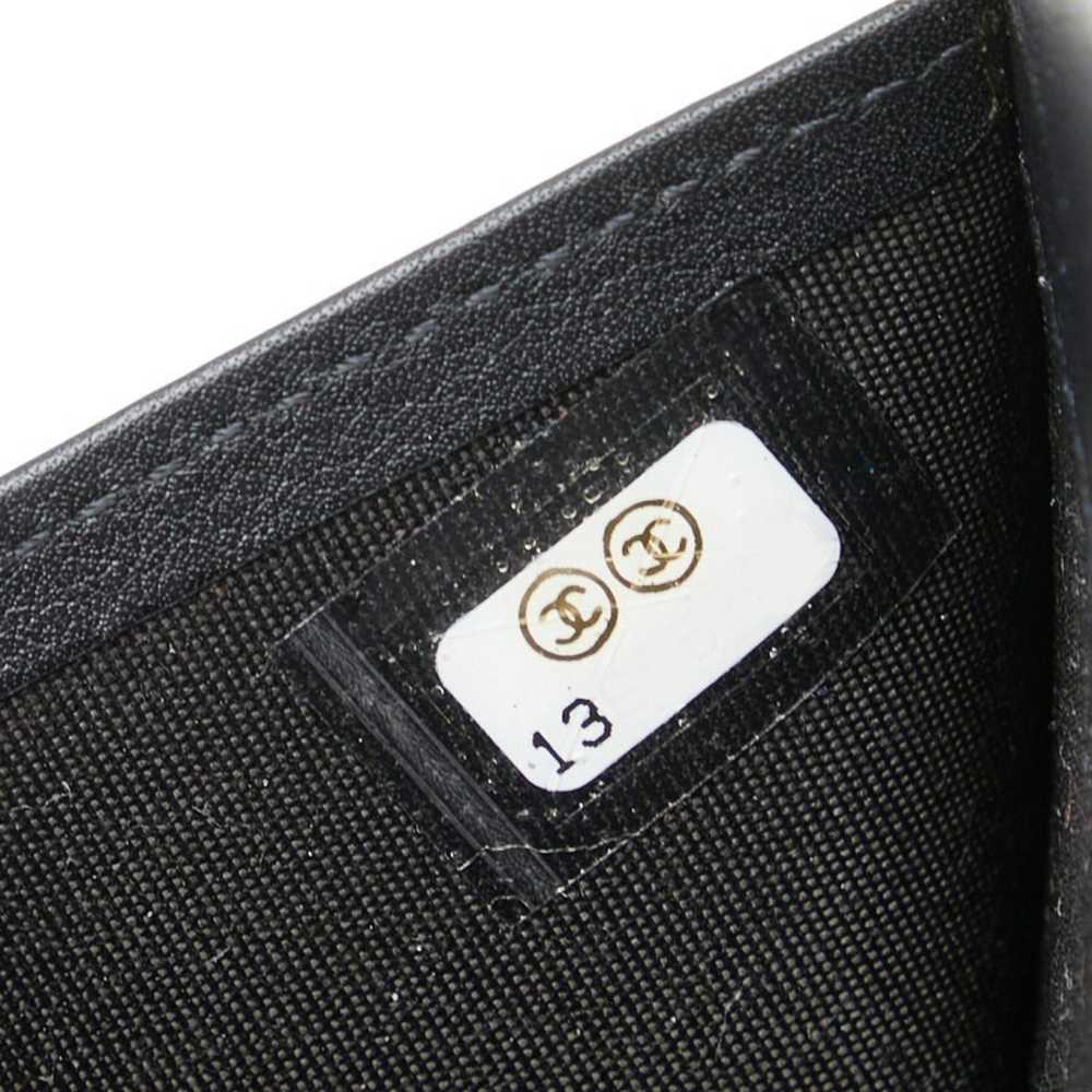 Chanel CHANEL Bicolor Coco Mark Long Wallet Black… - image 9