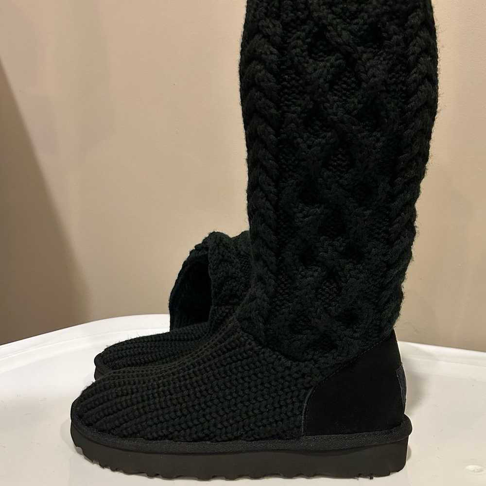 UGG Classic Cardi Cabled Knit Inside Zipper Boots - image 10