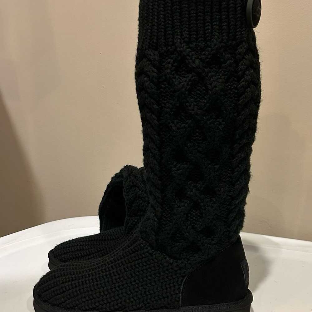 UGG Classic Cardi Cabled Knit Inside Zipper Boots - image 11