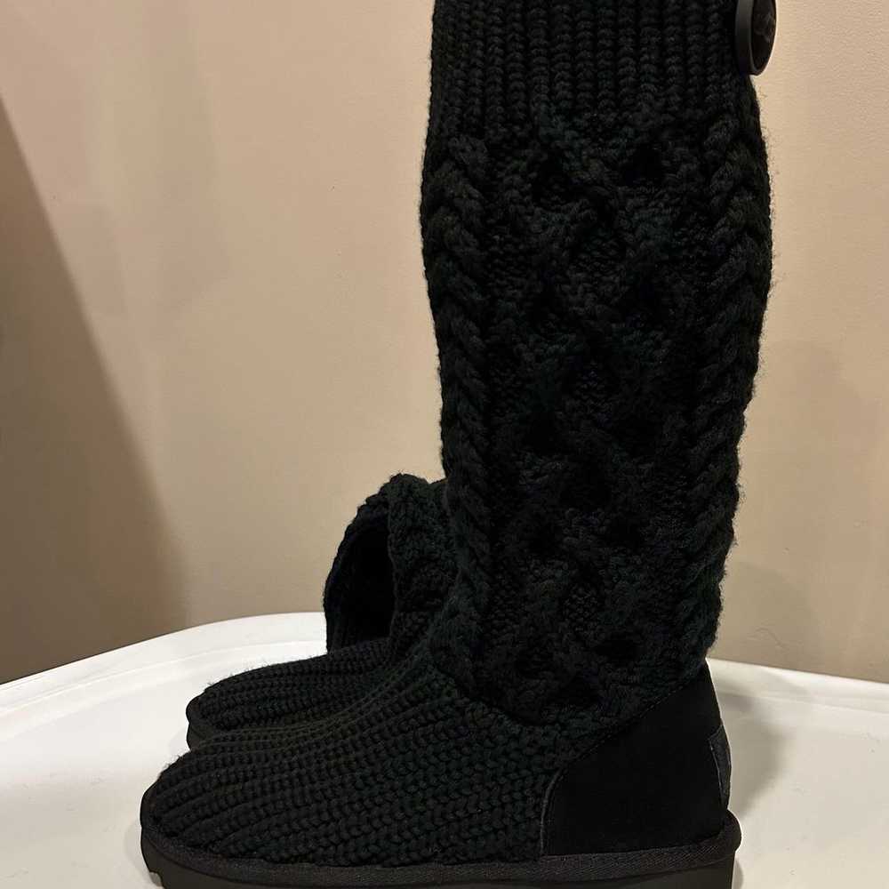 UGG Classic Cardi Cabled Knit Inside Zipper Boots - image 12