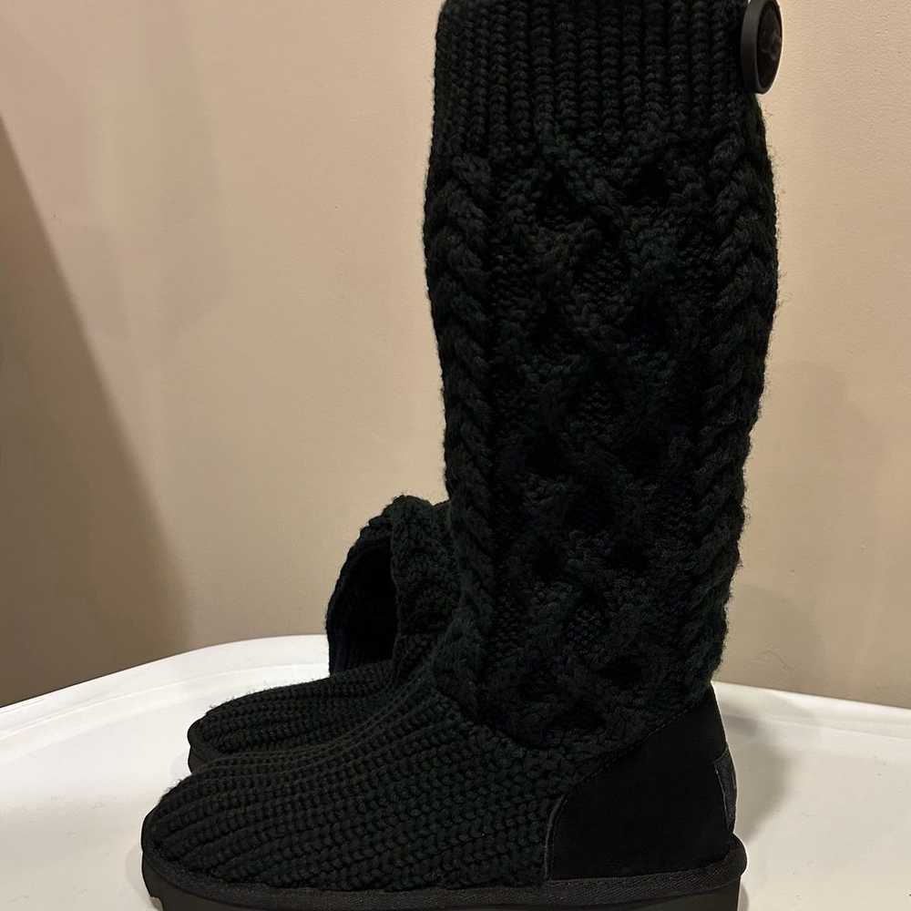 UGG Classic Cardi Cabled Knit Inside Zipper Boots - image 2