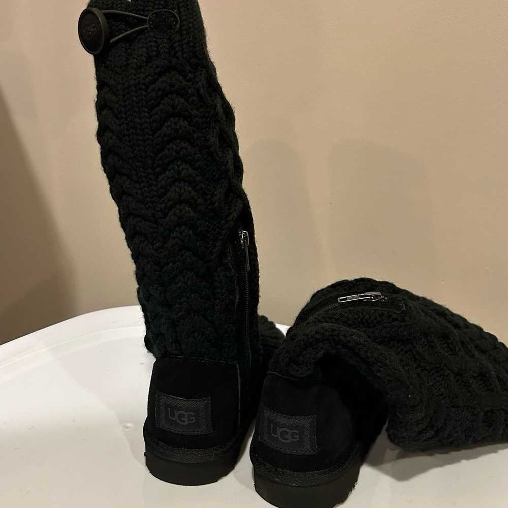 UGG Classic Cardi Cabled Knit Inside Zipper Boots - image 7