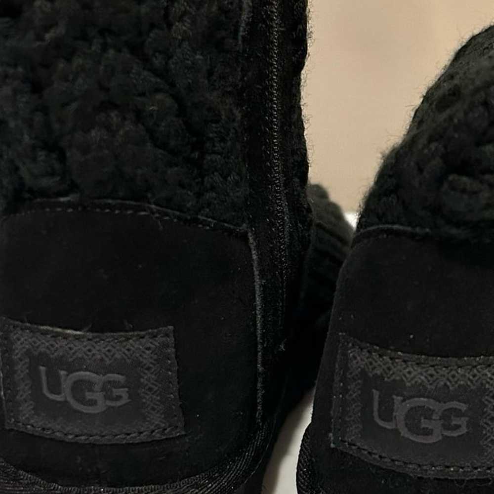 UGG Classic Cardi Cabled Knit Inside Zipper Boots - image 8