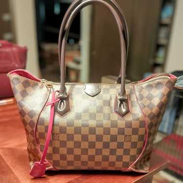 Louis Vuitton Caissa Damier Ebene MM Canvas Tote B