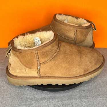 UGG Classic Ultra Mini Chestnut Ankle Boot Size 7 