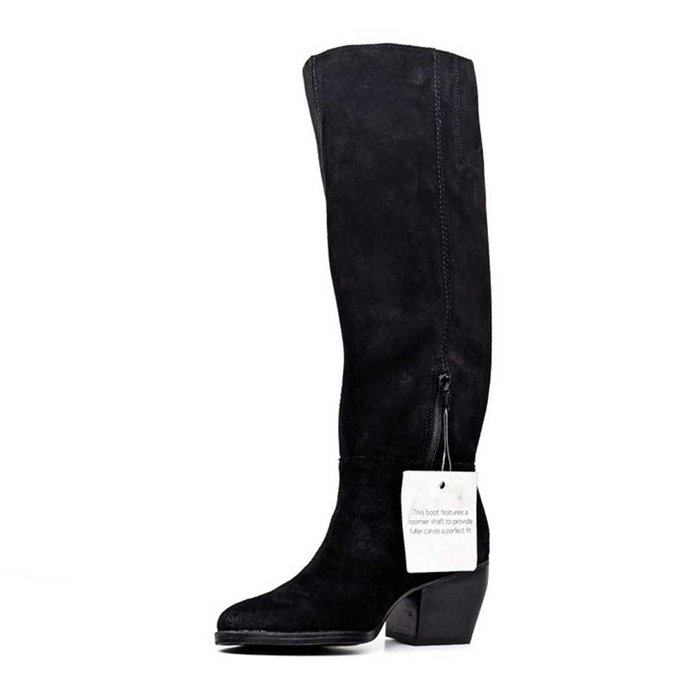 Naturalizer Women Fae Black Suede Wide Calf Fashi… - image 3