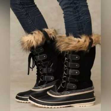 Sorel Joan Of Arctic Winter Boots Black Size 9 - image 1