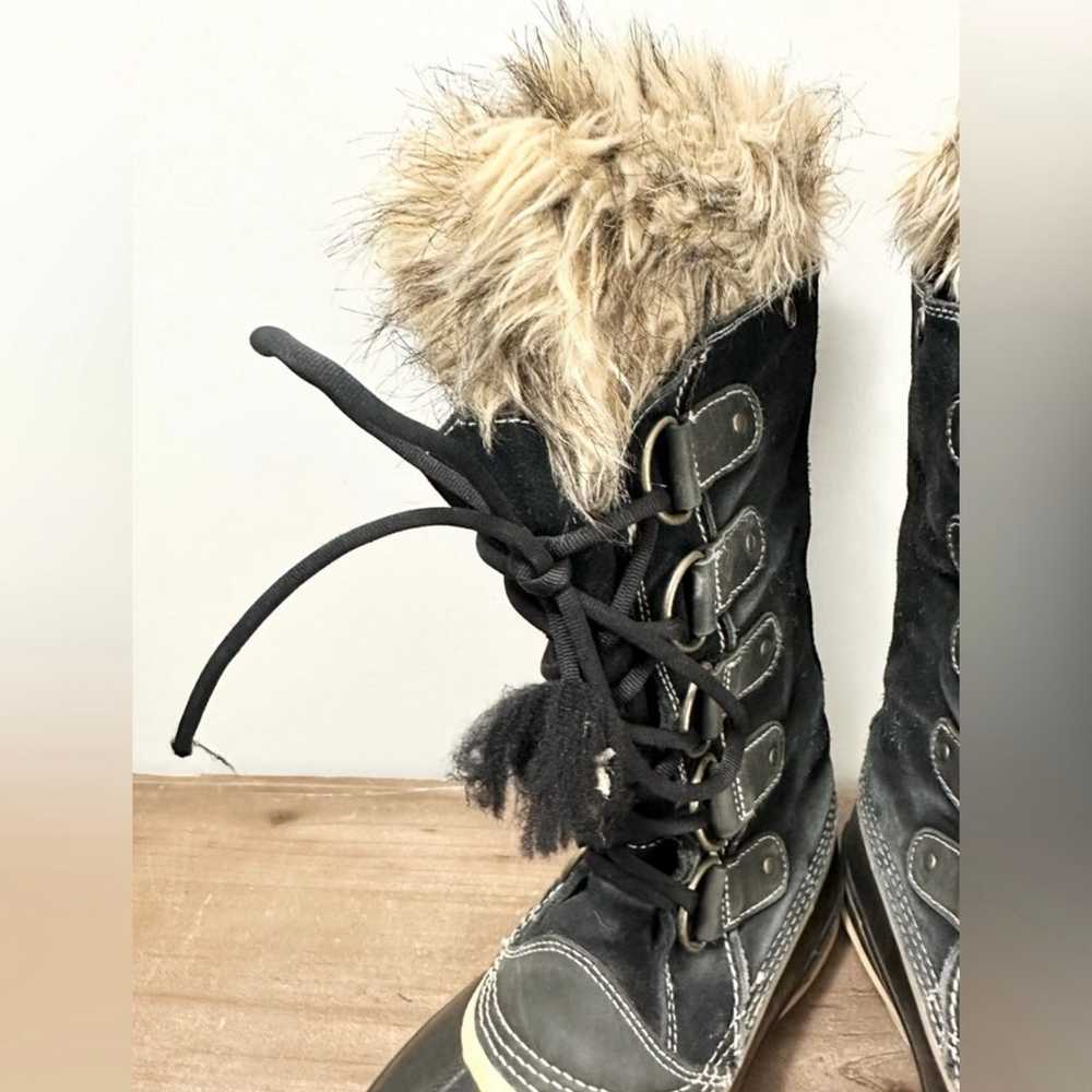 Sorel Joan Of Arctic Winter Boots Black Size 9 - image 4