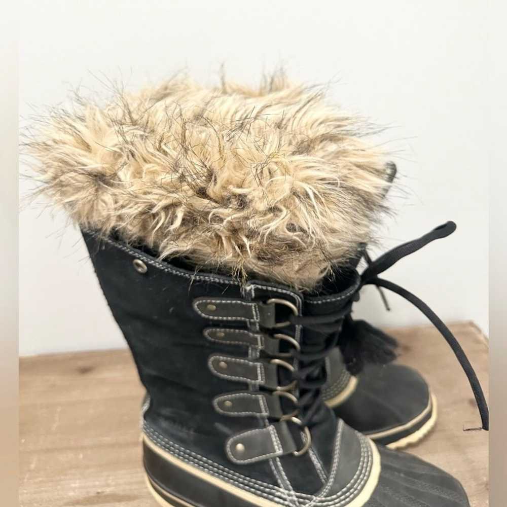 Sorel Joan Of Arctic Winter Boots Black Size 9 - image 6