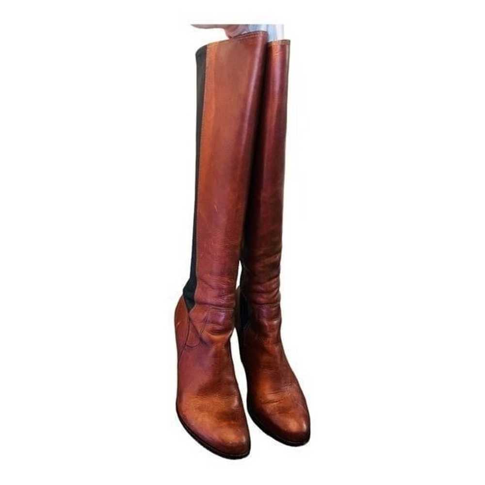 FRYE Mikaela Stretch Redwood Smooth Vintage Leath… - image 2