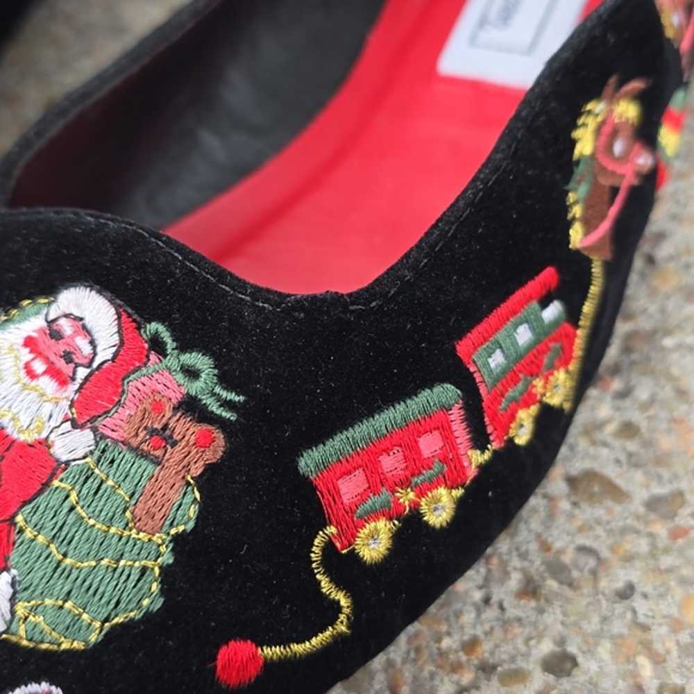 Vintage Worthington Black Velvet Santa Christmas … - image 12