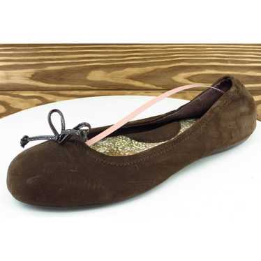 SOFT Walk Sz 9.5 M Brown Round Toe Flat Leather S… - image 1