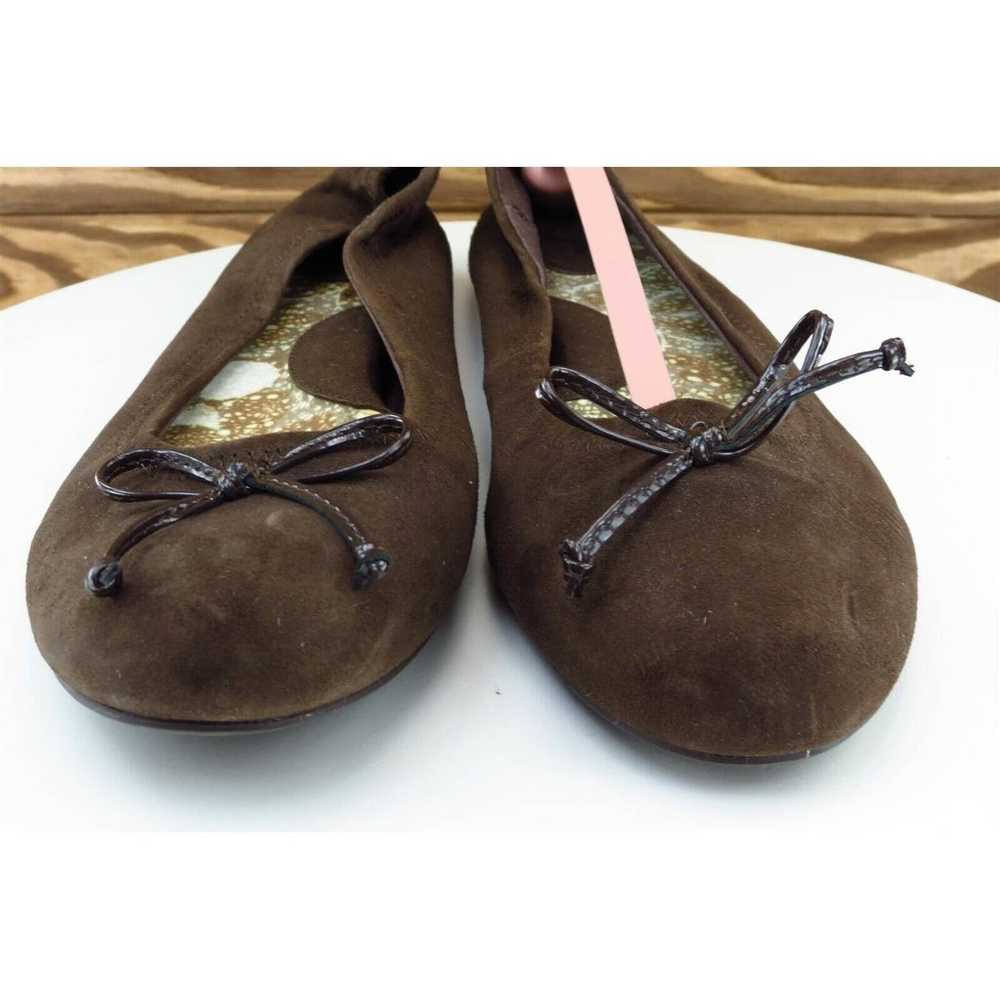 SOFT Walk Sz 9.5 M Brown Round Toe Flat Leather S… - image 2