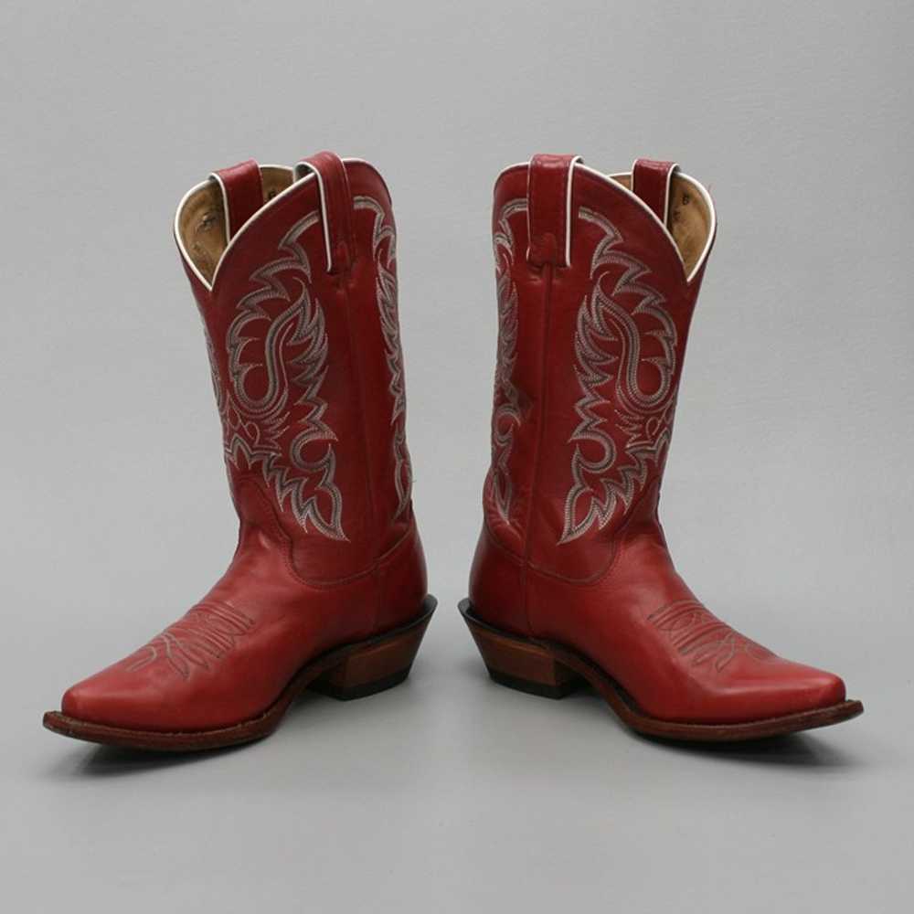 Nocona Ladies 7 B Soft Ice Legacy Red Leather  Sn… - image 12