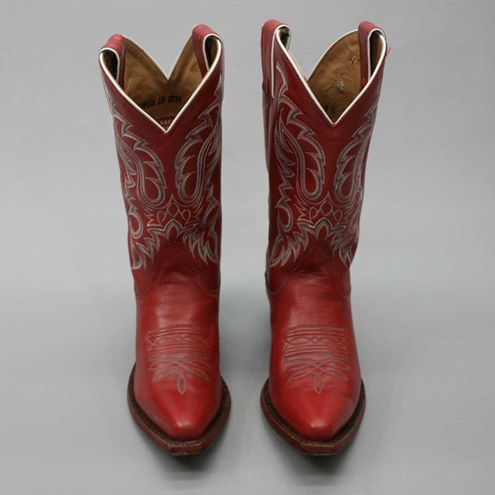 Nocona Ladies 7 B Soft Ice Legacy Red Leather  Sn… - image 5