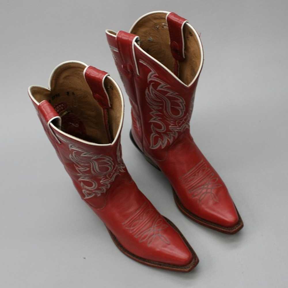 Nocona Ladies 7 B Soft Ice Legacy Red Leather  Sn… - image 6