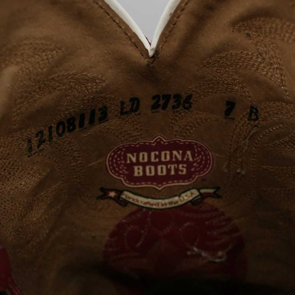 Nocona Ladies 7 B Soft Ice Legacy Red Leather  Sn… - image 7