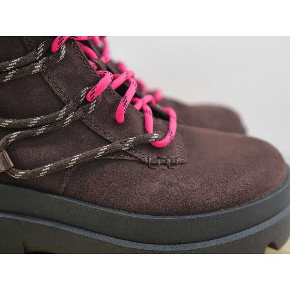 UGG Brisbane Lace Up Suede Platform Boots Womens … - image 3