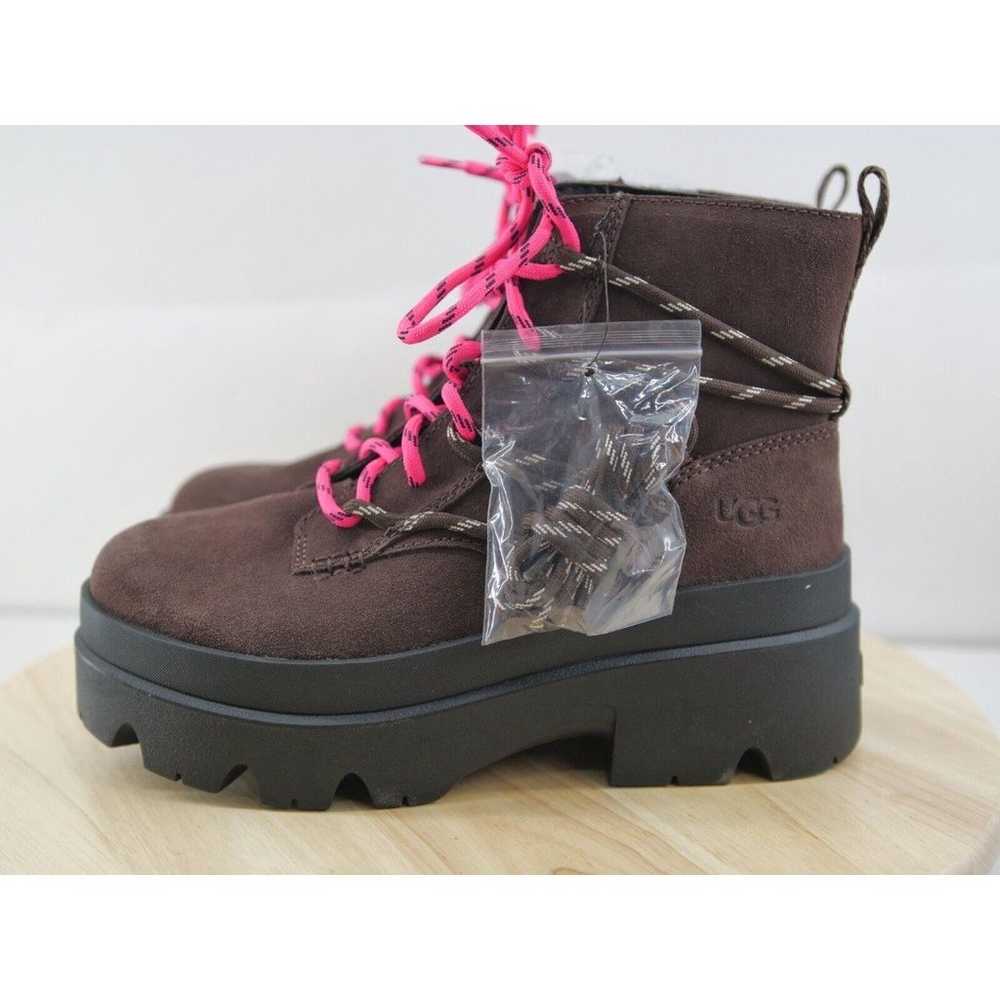 UGG Brisbane Lace Up Suede Platform Boots Womens … - image 5