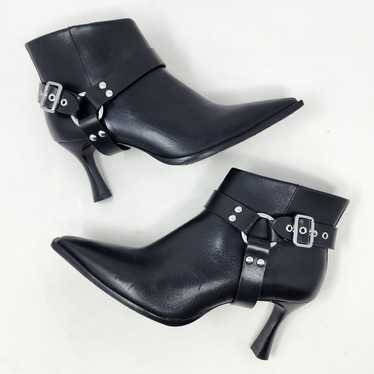 Reformation Silvia Ankle Boots Women 7.5 Black Le… - image 1