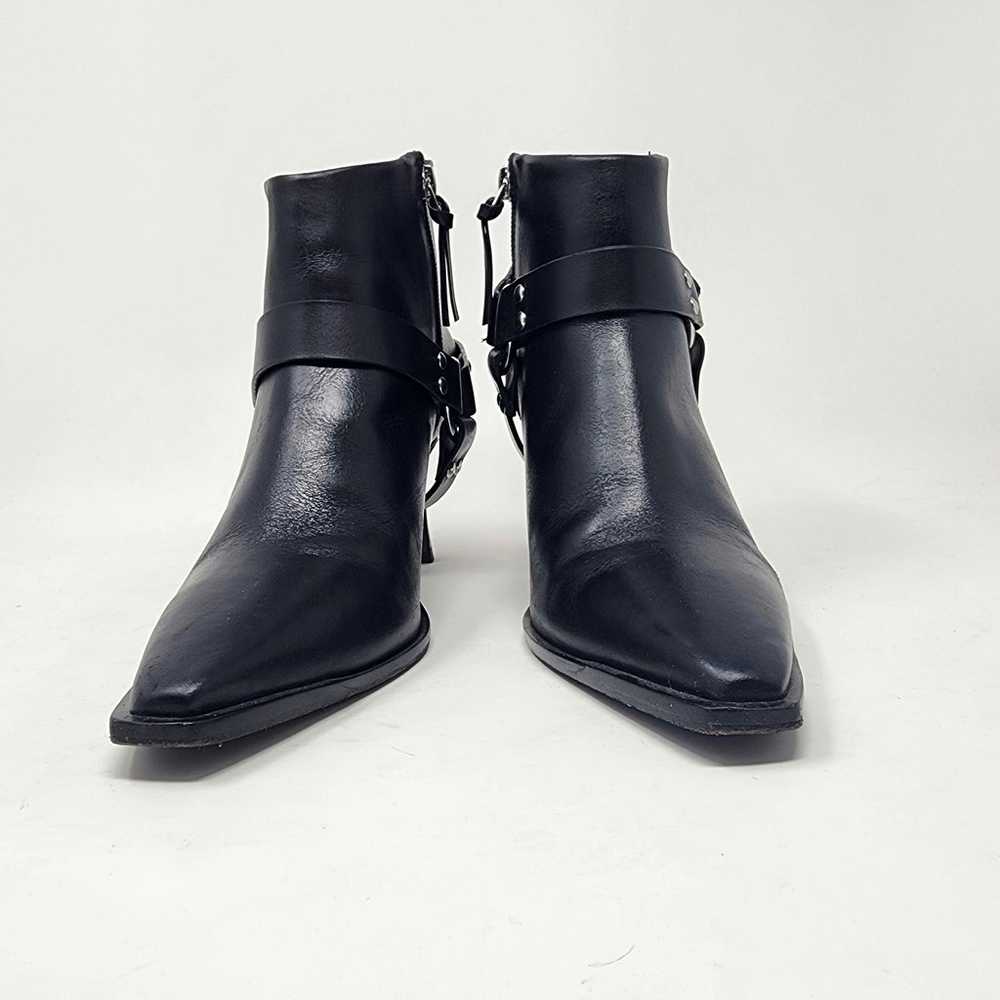 Reformation Silvia Ankle Boots Women 7.5 Black Le… - image 5