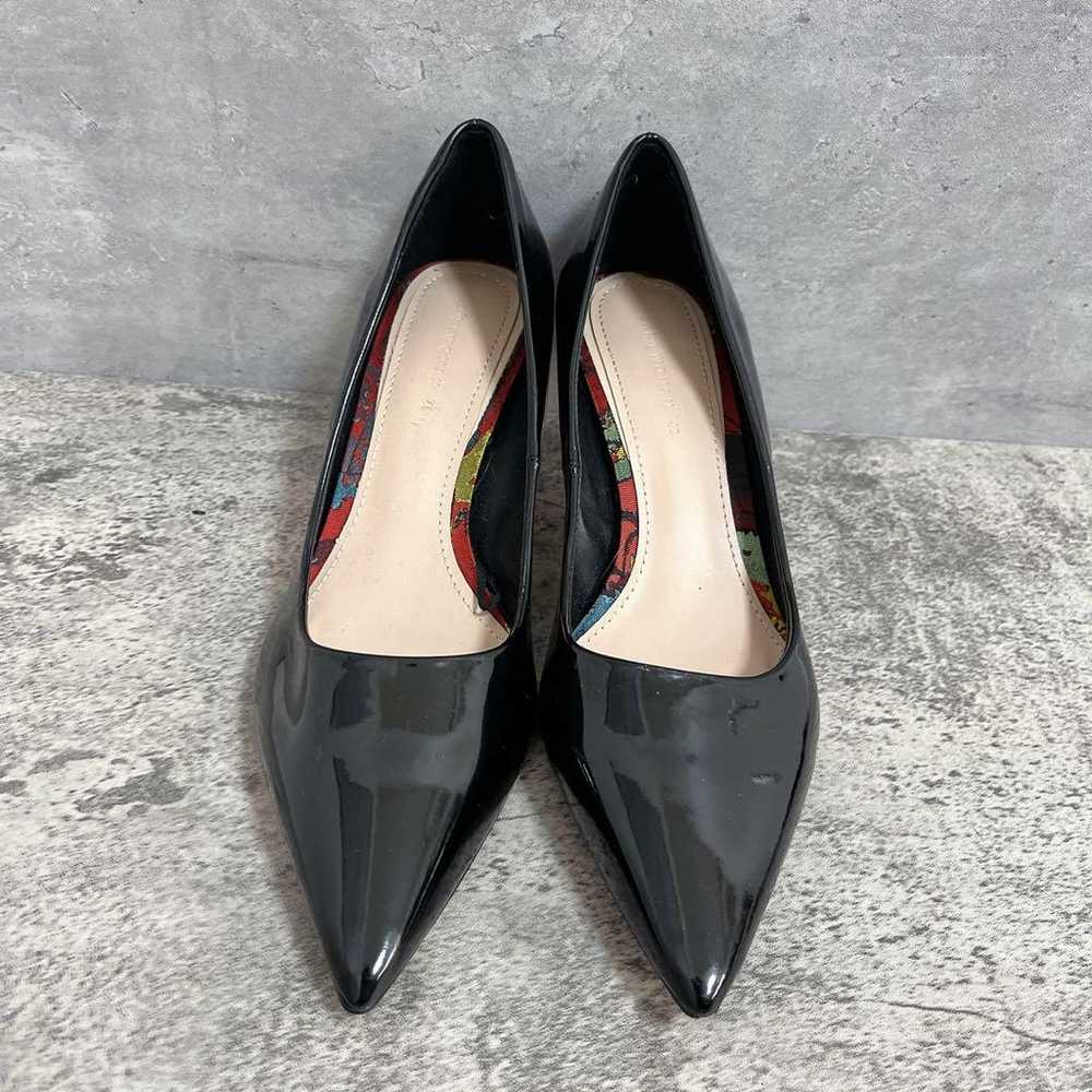 ZARA WOMAN Enamel Pumps 40 Large Size Red - image 2