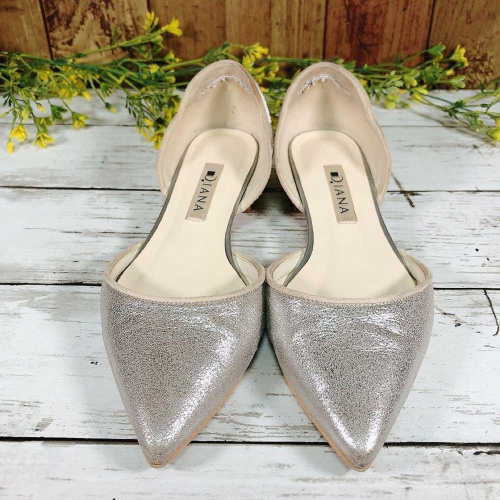 Diana [21.5] Flat Shoes Pumps Leather Pointed Toe - image 2