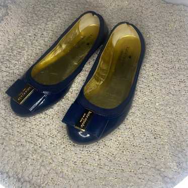 Kate Spade New York Blue Patent Leather Ballet Fla