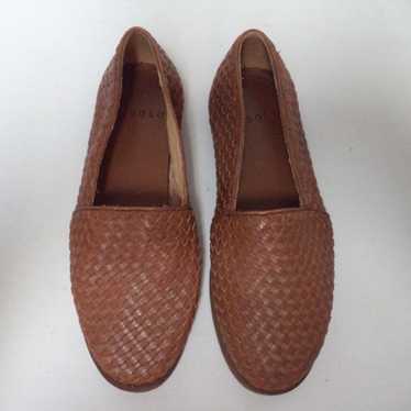 Nisolo Woven Leather flats brown Women Flats Loaf… - image 1