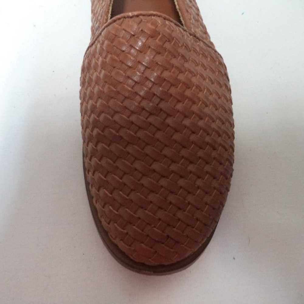 Nisolo Woven Leather flats brown Women Flats Loaf… - image 4