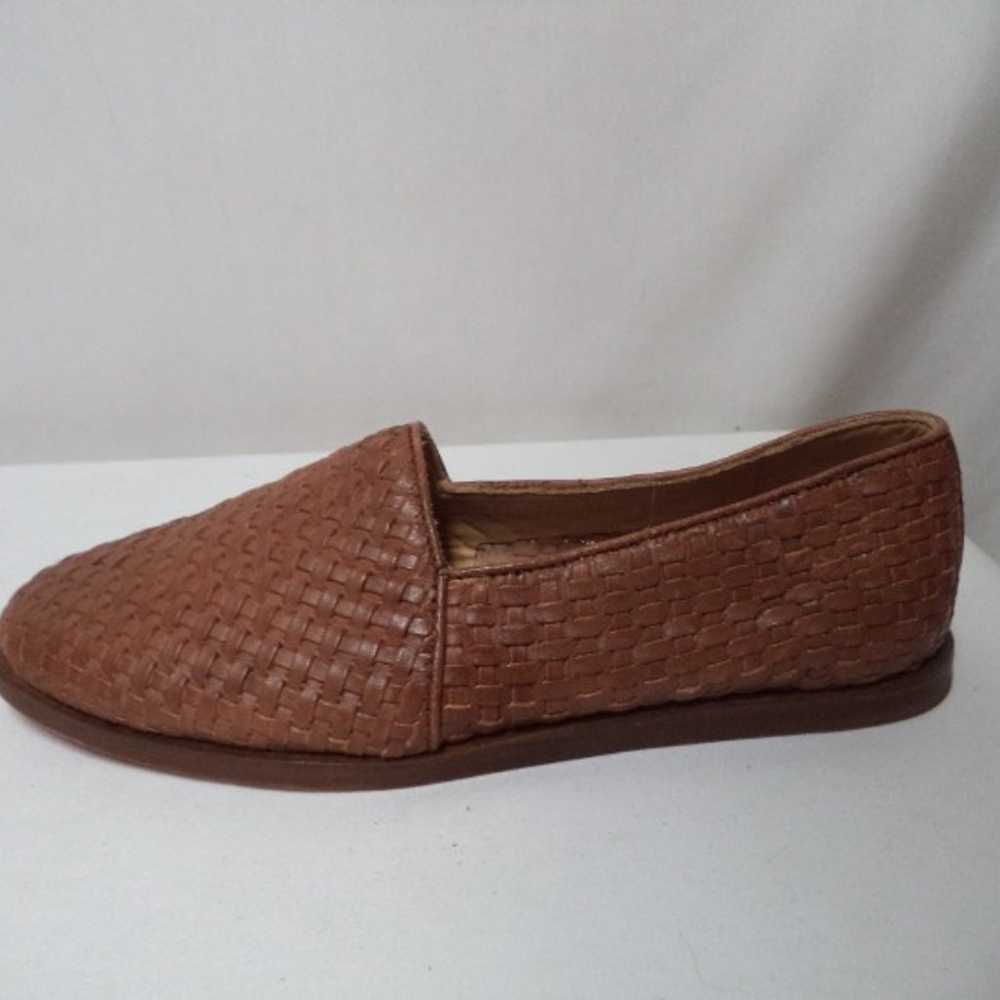 Nisolo Woven Leather flats brown Women Flats Loaf… - image 5