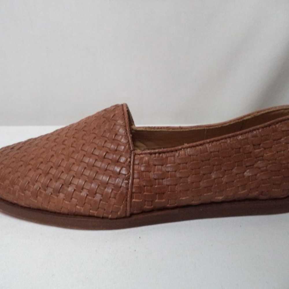 Nisolo Woven Leather flats brown Women Flats Loaf… - image 6