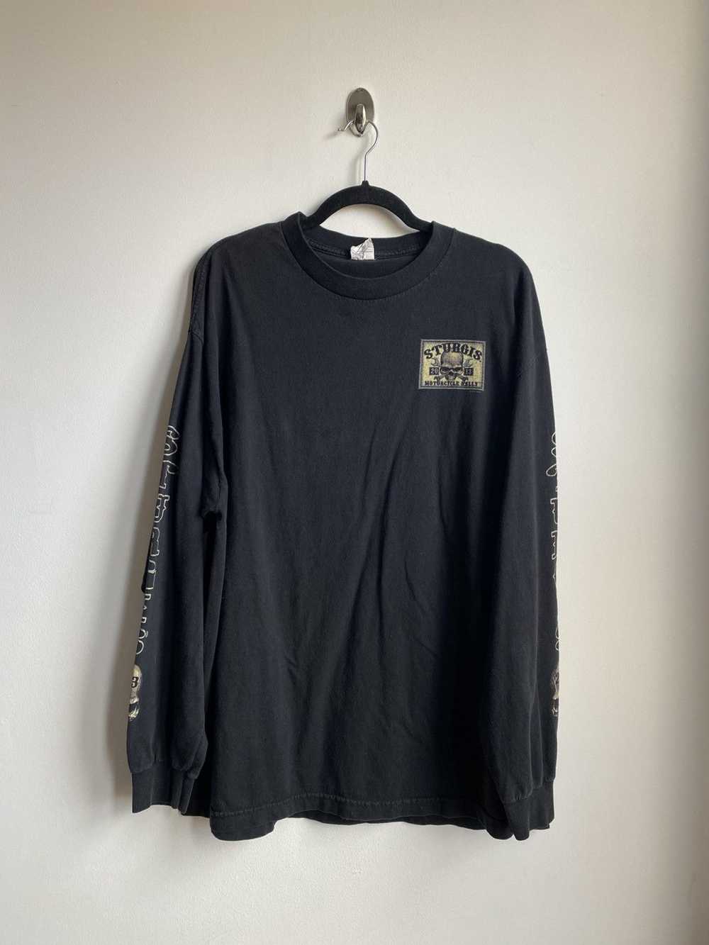 Harley Davidson × Vintage sturgis skull long slee… - image 1