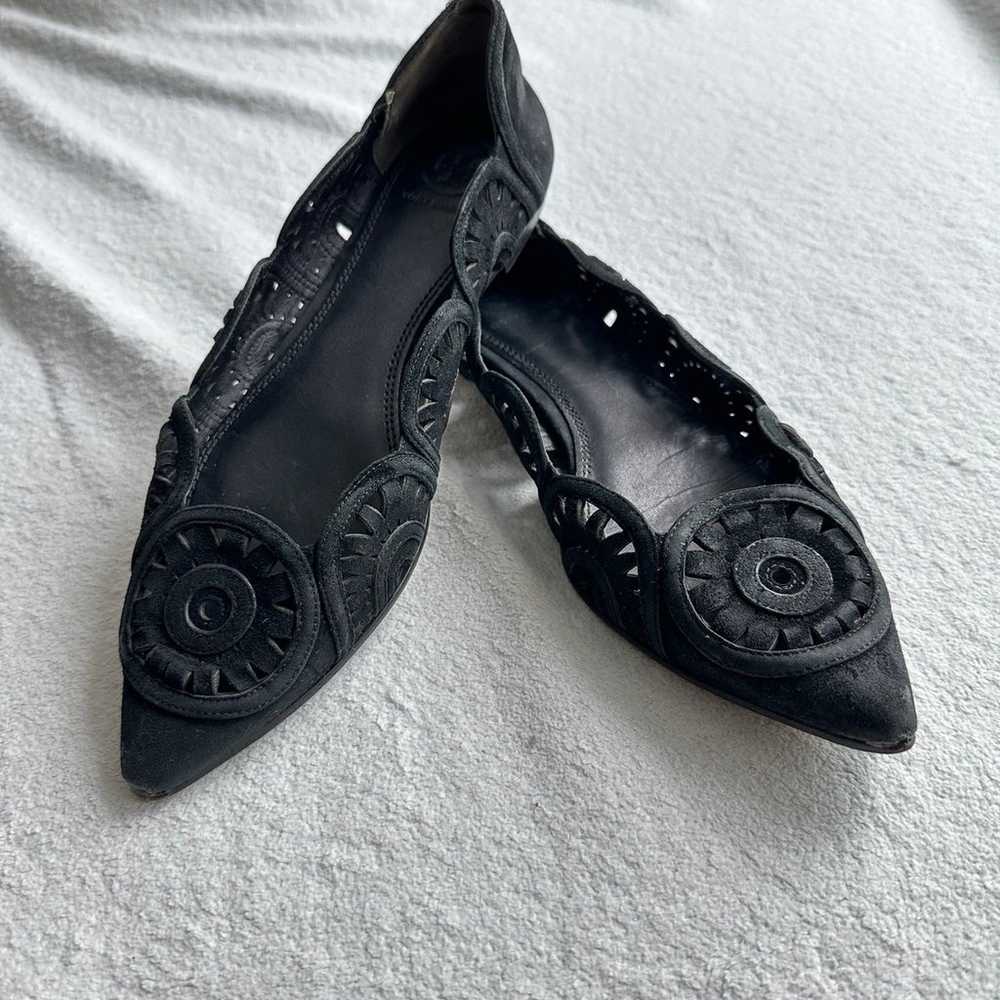 Tory Burch "Leyla" Pointed Toe Flats size 8 suede… - image 3