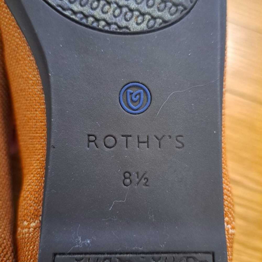 Rothy's Size 8.5 Round Flat Cognac Brown Color Kn… - image 5