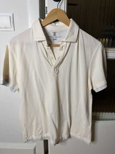 Brunello Cucinelli White polo