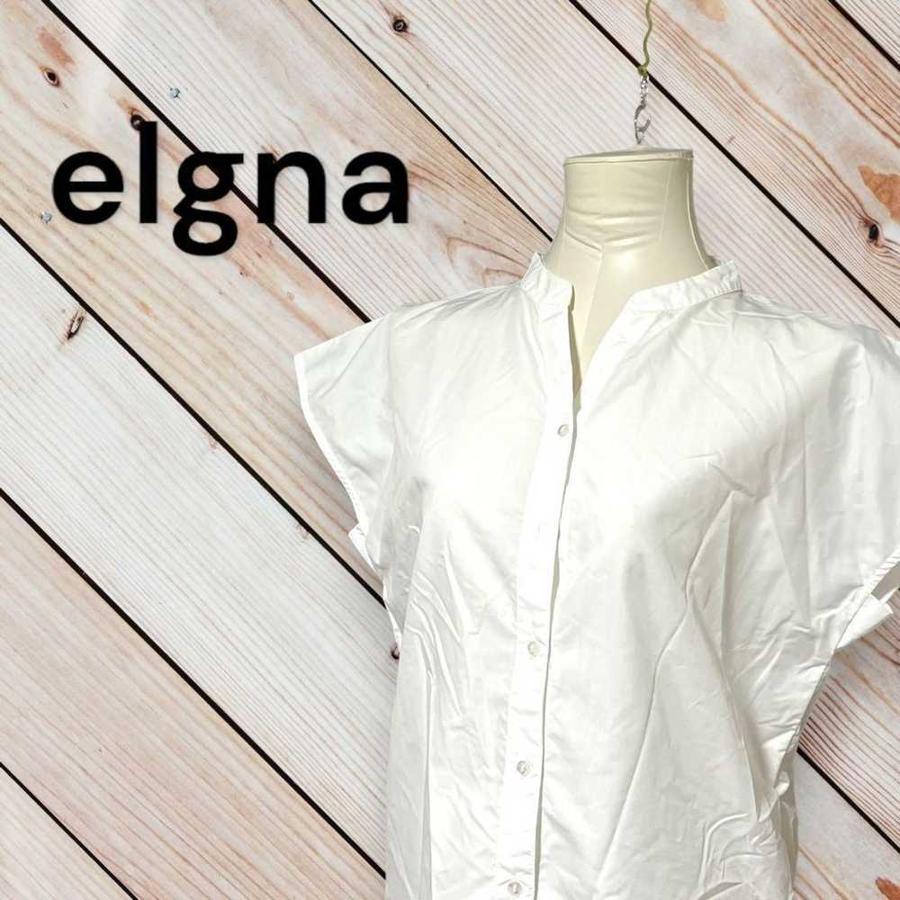 【elgna】White French Sleeve Skipper Shirt Blouse s… - image 10