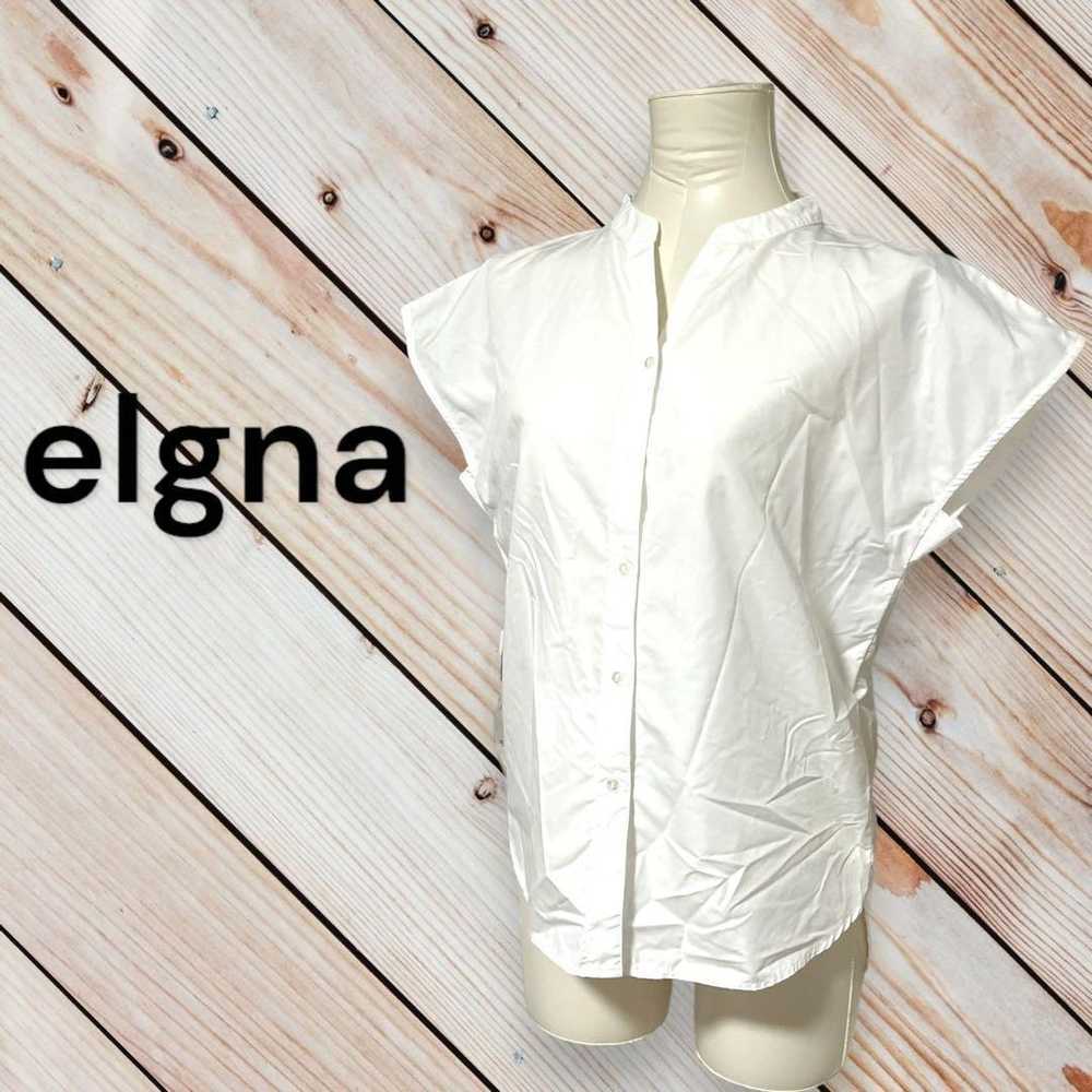 【elgna】White French Sleeve Skipper Shirt Blouse s… - image 11