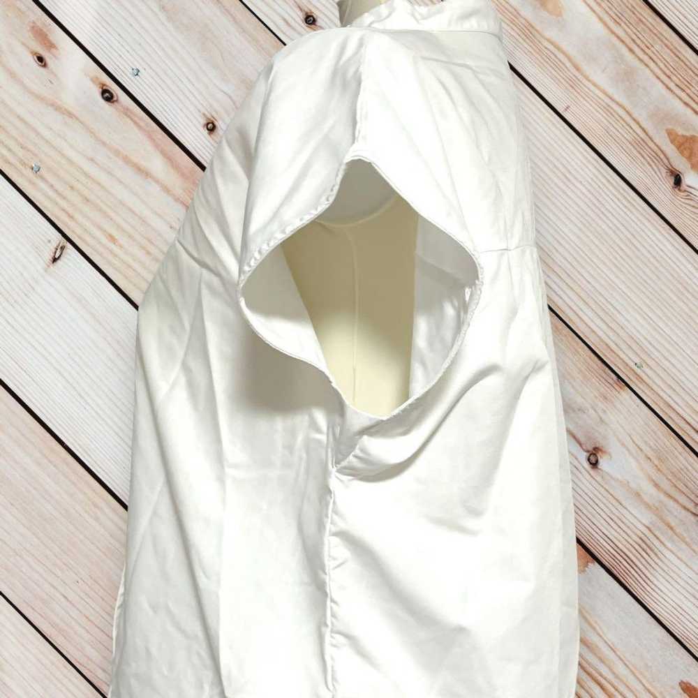 【elgna】White French Sleeve Skipper Shirt Blouse s… - image 5